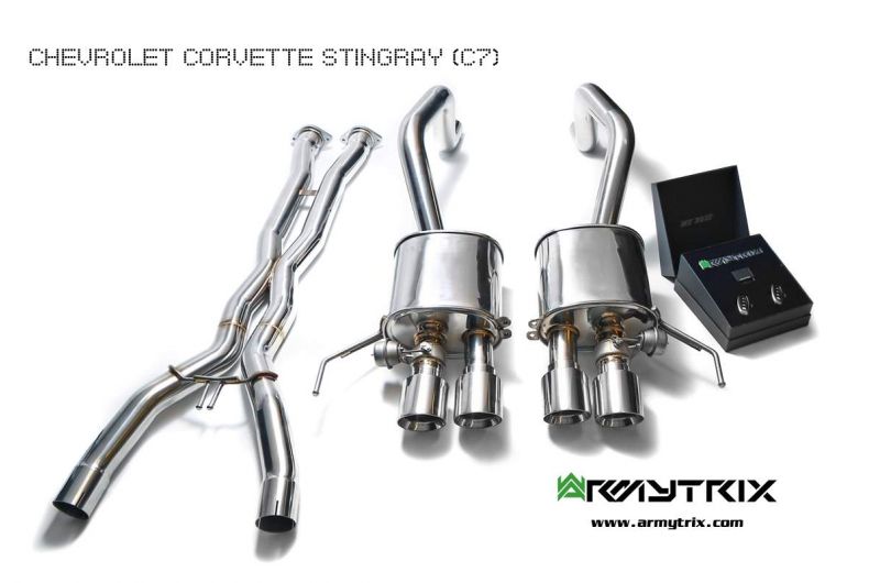 Výfukový systém Armytrix pro Chevrolet Corvette C7 Stingray/Grand Sport (2014-2019) valvetronic exhaust system