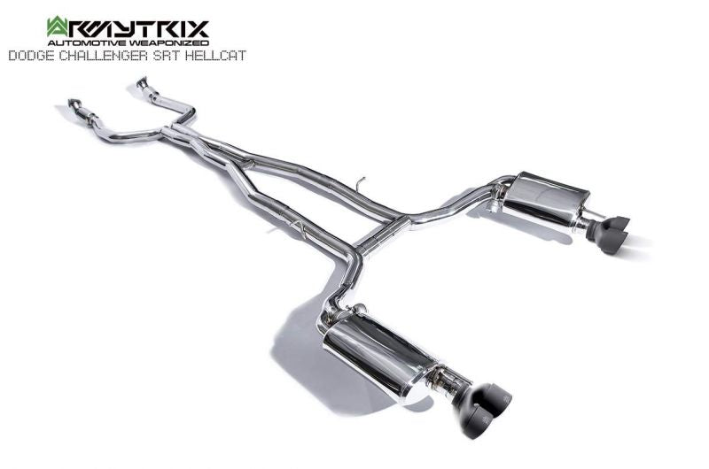 Armytrix exhaust system for Dodge Challenger SRT Hellcat (2018-present) valvetronic exhaust system 