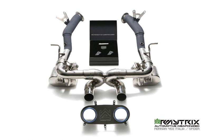 Armytrix exhaust systems for Ferrari F458 (2010-2015) valvetronic exhaust system 