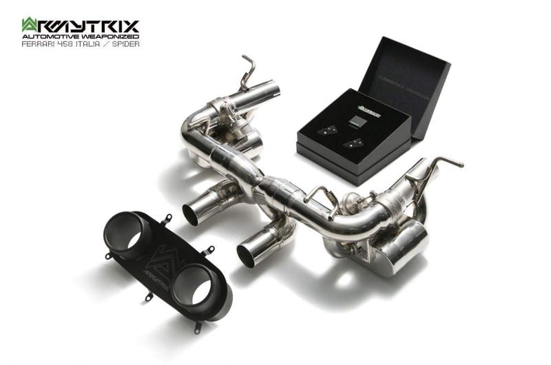 Armytrix exhaust systems for Ferrari F458 (2010-2015) valvetronic exhaust system 