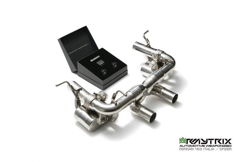 Výfukové systémy Armytrix pro Ferrari F458 (2010-2015) valvetronic exhaust system