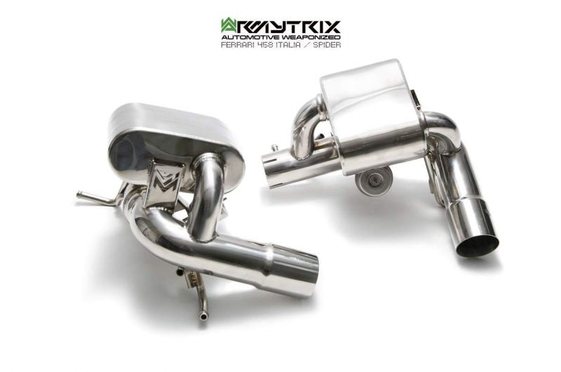 Armytrix exhaust systems for Ferrari F458 (2010-2015) valvetronic exhaust system 