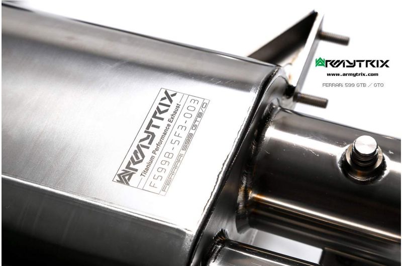 Armytrix exhaust system for Ferrari 599 GTB (2006-2012)