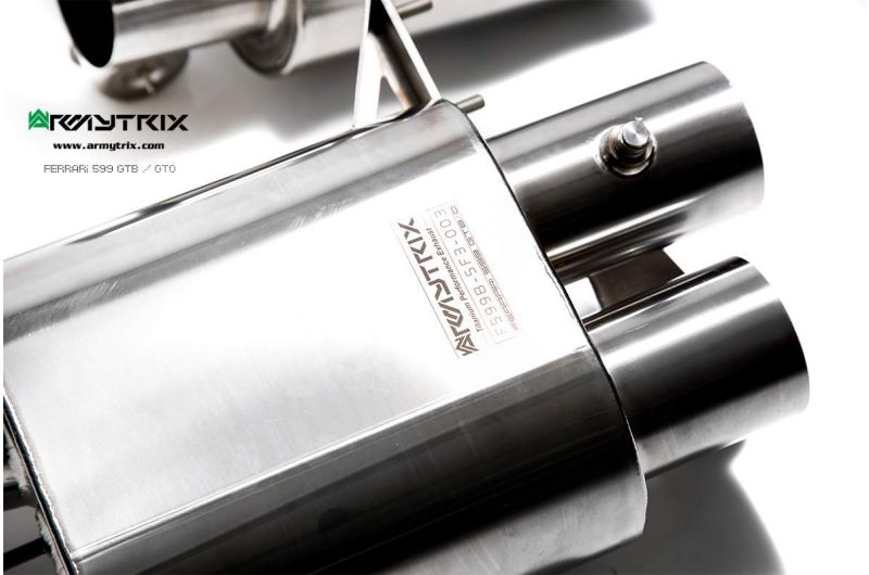 Armytrix exhaust system for Ferrari 599 GTB (2006-2012)