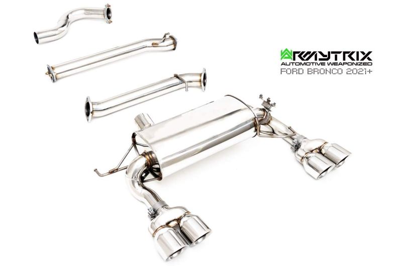 Armytrix exhaust system for Ford Bronco 2.7L (2021-Present) valvetronic exhaust system