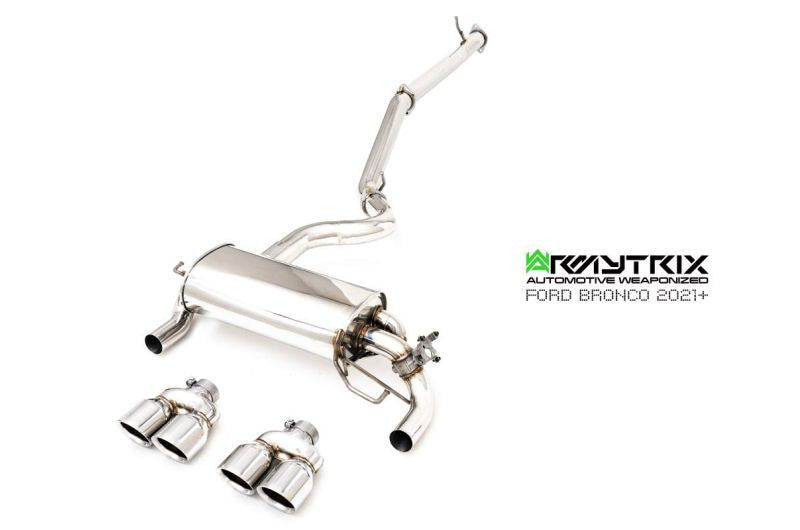 Armytrix exhaust system for Ford Bronco 2.7L (2021-Present) valvetronic exhaust system