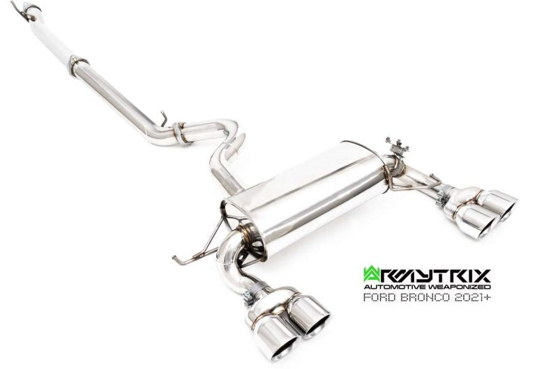 Armytrix exhaust system for Ford Bronco 2.7L (2021-Present) valvetronic exhaust system