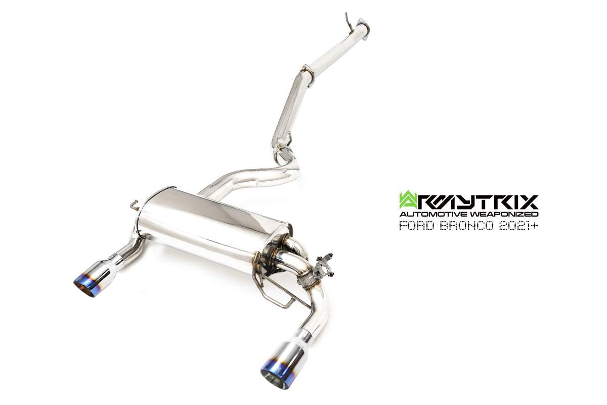 Armytrix exhaust system for Ford Bronco 2.7L (2021-Present) valvetronic exhaust system