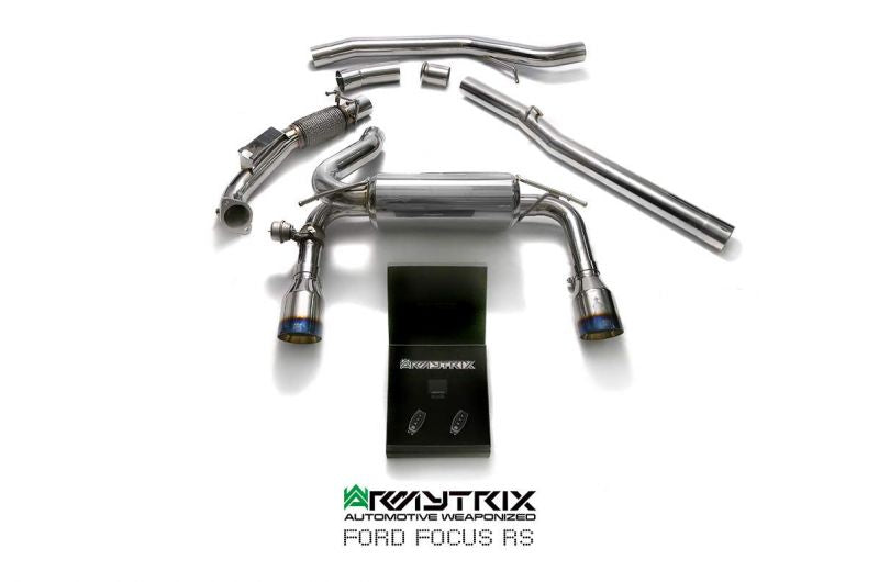 Armytrix exhaust system for Focus RS (MKIII) 2.3L Turbo (2016-2018) valvetronic exhaust system 