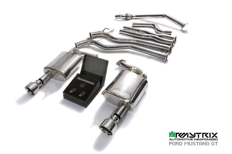 Armytrix exhaust system for Ford Mustang GT Coupé 5.0 V8 MK6 (2015-2017) valvetronic exhaust system 