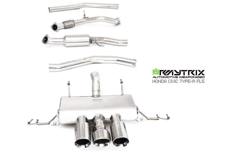 Armytrix exhaust systems for Honda Civic Type-R FL5 (2022-Present) valvetronic exhaust system