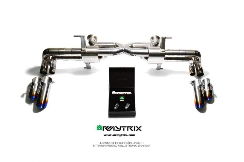 Armytrix exhaust systems for Lamborghini Huracan LP610-4 (2014-2019) valvetronic exhaust system