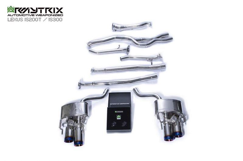 Armytrix exhaust systems for Lexus IS200T IS300 (2015-2020) valvetronic exhaust system