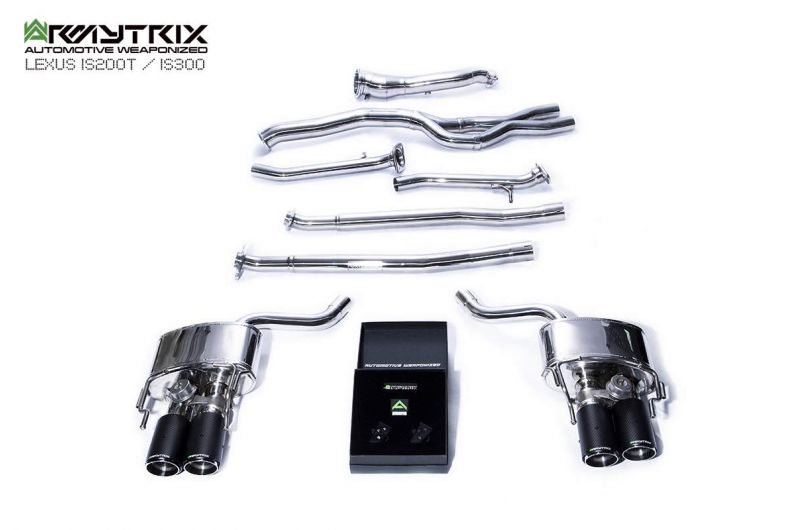 Armytrix exhaust systems for Lexus IS200T IS300 (2015-2020) valvetronic exhaust system