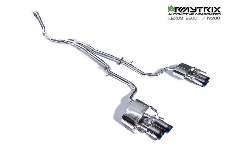 Armytrix exhaust systems for Lexus IS200T IS300 (2015-2020) valvetronic exhaust system