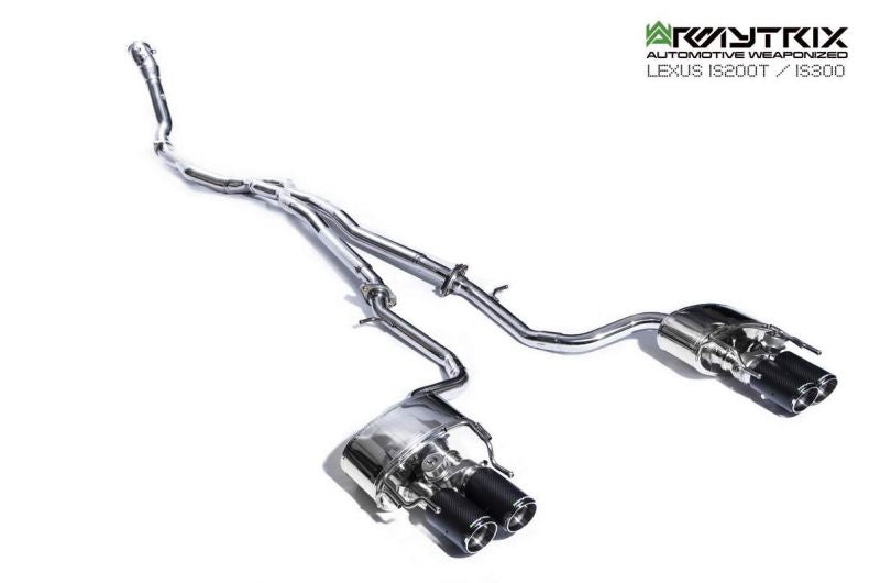 Armytrix exhaust systems for Lexus IS200T IS300 (2015-2020) valvetronic exhaust system