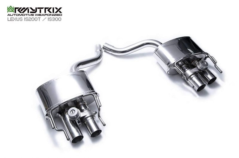 Armytrix exhaust systems for Lexus IS200T IS300 (2015-2020) valvetronic exhaust system