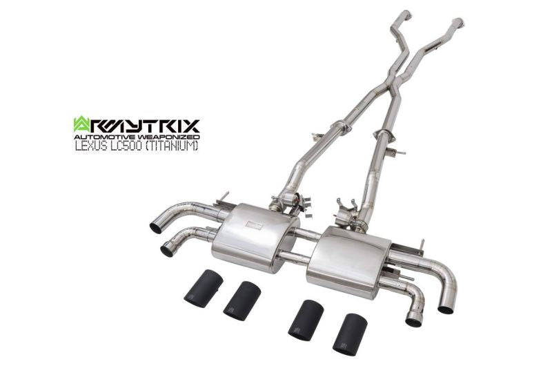 Armytrix exhaust systems for Lexus LC500 5.0 V8 (2017-Present) Titanium valvetronic exhaust system