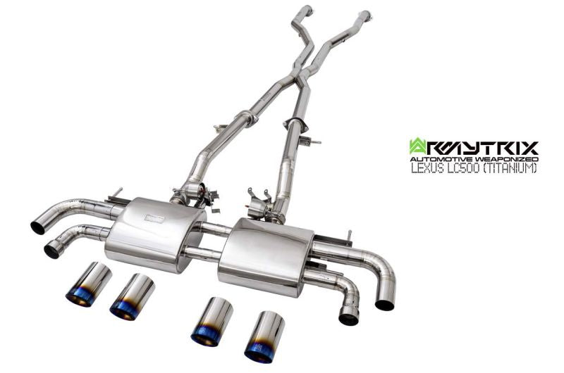 Armytrix exhaust systems for Lexus LC500 5.0 V8 (2017-Present) Titanium valvetronic exhaust system