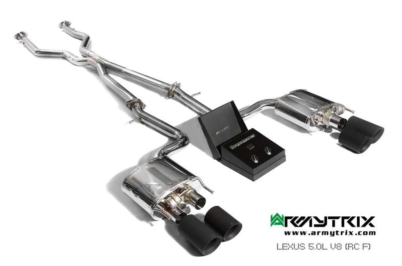 Výfukové systémy Armytrix pro Lexus RCF 5.0 V8 (2014-present) valvetronic exhaust system