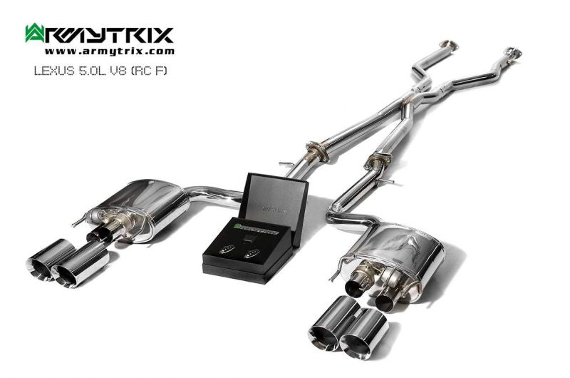 Armytrix exhaust systems for Lexus RCF 5.0 V8 (2014-present) valvetronic exhaust system