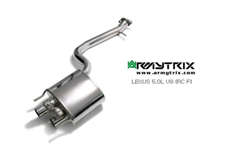 Armytrix exhaust systems for Lexus RCF 5.0 V8 (2014-present) valvetronic exhaust system