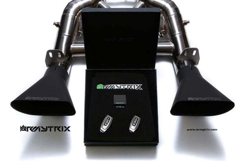 Armytrix exhaust systems for McLaren 650S (2014-2016) valvetronic exhaust system