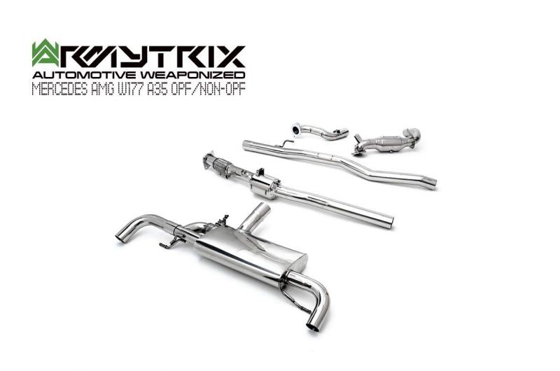 Armytrix exhaust systems for Mercedes-AMG W177 A35 (2019-Present) valvetronic exhaust system