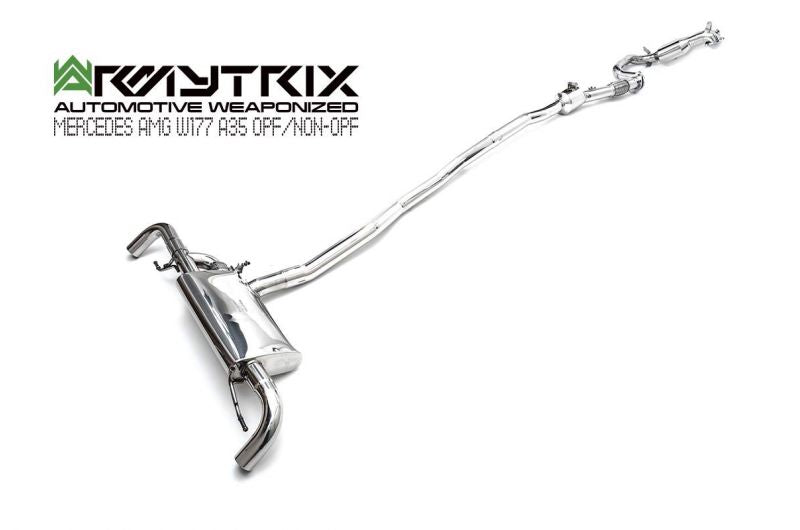 Armytrix exhaust systems for Mercedes-AMG W177 A35 (2019-Present) valvetronic exhaust system