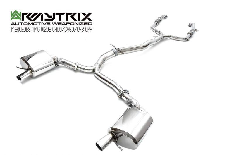 Armytrix exhaust system for Mercedes-AMG W205 C43/C400/C450 OPF (2019-present) valvetronic exhaust system