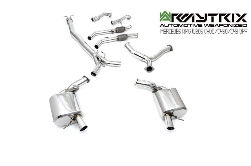 Armytrix exhaust system for Mercedes-AMG W205 C43/C400/C450 OPF (2019-present) valvetronic exhaust system