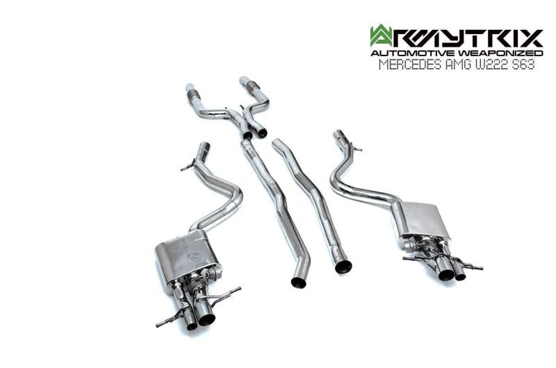 Výfukový systém Armytrix pro Mercedes-AMG W222 S63 (2017-2020) valvetronic exhaust system