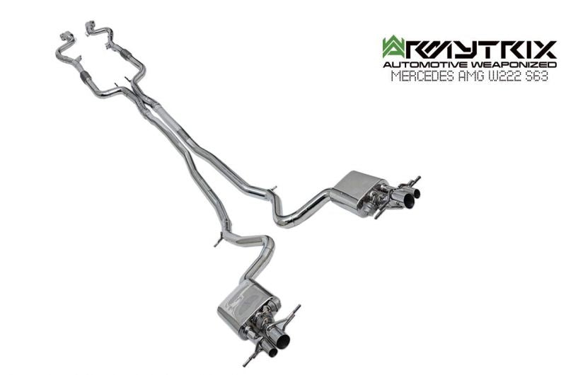 Výfukový systém Armytrix pro Mercedes-AMG W222 S63 (2017-2020) valvetronic exhaust system