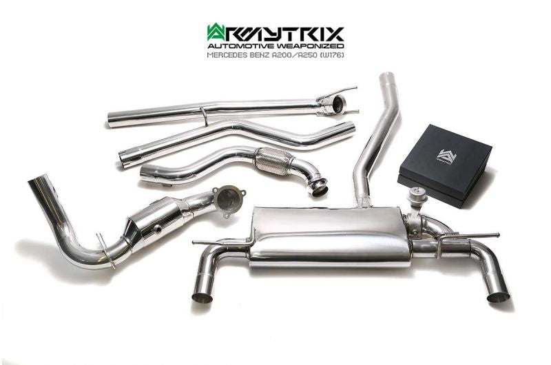 Armytrix exhaust systems for Mercedes Benz W176 A180 A200 A250 (2012-2015) valvetronic exhaust system