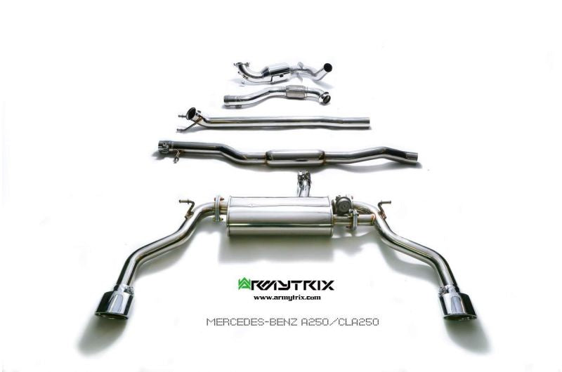 Armytrix exhaust systems for Mercedes Benz C117 CLA180/CLA200 (2013-2015) valvetronic exhaust system