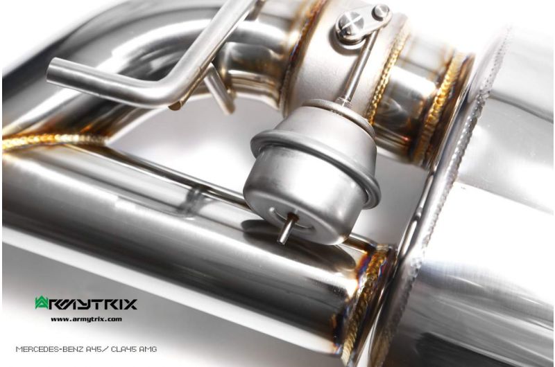 Armytrix exhaust systems for Mercedes-AMG C117 CLA45 (2013-2019) valvetronic exhaust system