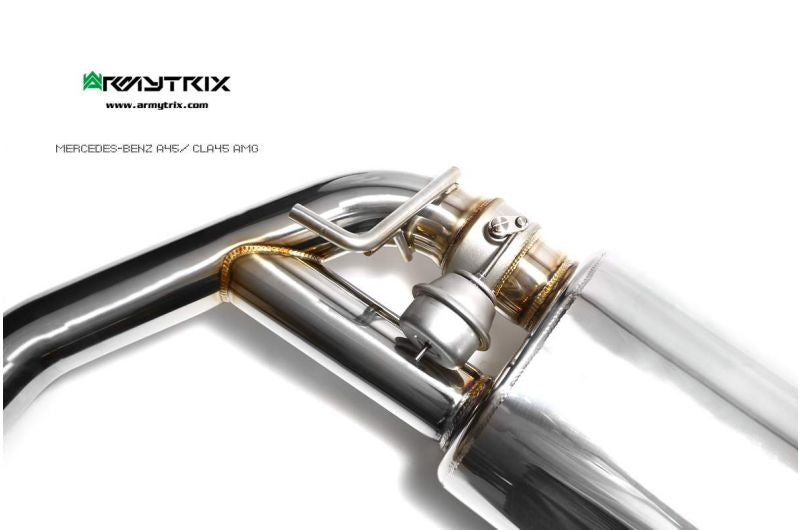 Armytrix exhaust systems for Mercedes-AMG C117 CLA45 (2013-2019) valvetronic exhaust system