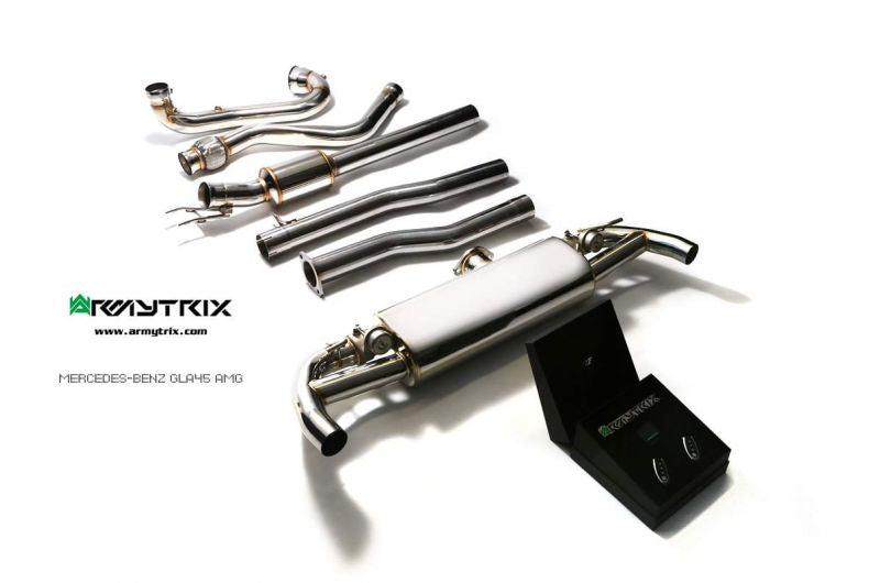 Armytrix exhaust system for Mercedes-AMG X156 GLA45 (2013-2019) valvetronic exhaust system