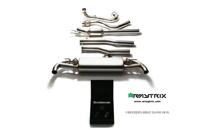 Armytrix exhaust system for Mercedes-AMG X156 GLA45 (2013-2019) valvetronic exhaust system