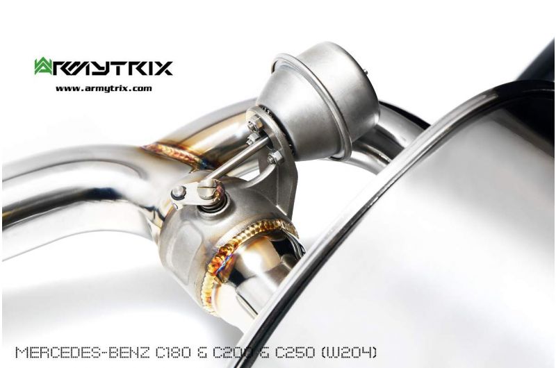 Armytrix exhaust systems for Mercedes Benz W204 C180/C200/C250 1.8 Turbo (2011-2014) valvetronic exhaust system