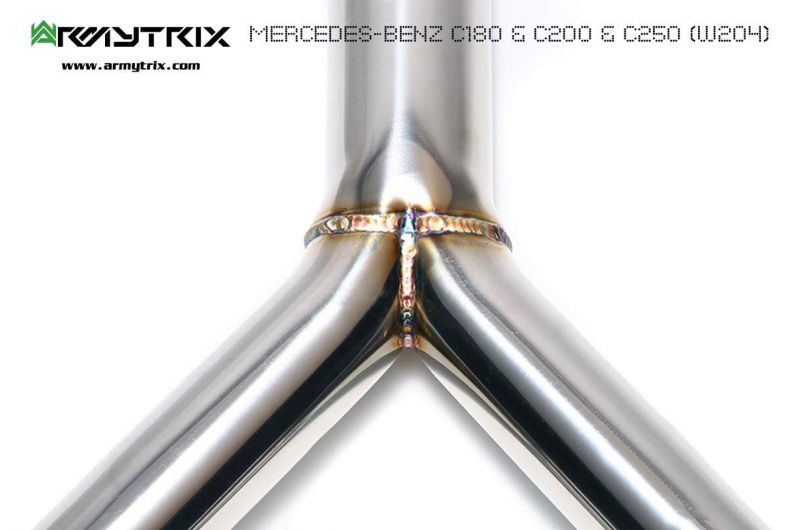 Armytrix exhaust systems for Mercedes Benz W204 C180/C200/C250 1.8 Turbo (2011-2014) valvetronic exhaust system