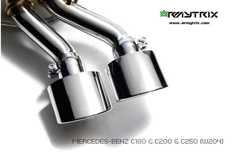 Výfukové systémy Armytrix pro Mercedes Benz W204 C180/C200/C250 1.8 Turbo (2011-2014) valvetronic exhaust system