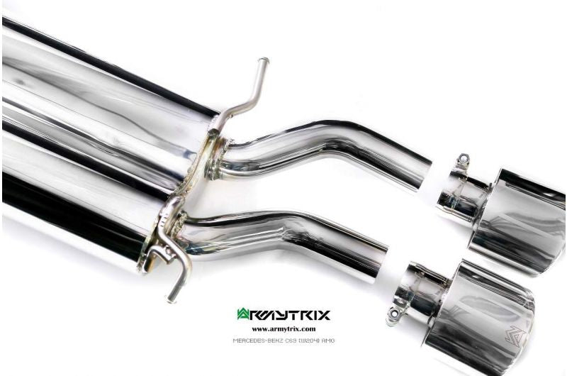 Armytrix exhaust systems for Mercedes-AMG W204 C63 (2008-2014) valvetronic exhaust system