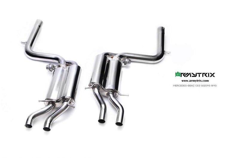 Armytrix exhaust systems for Mercedes-AMG W204 C63 (2008-2014) valvetronic exhaust system