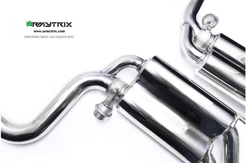 Armytrix exhaust systems for Mercedes-AMG W204 C63 (2008-2014) valvetronic exhaust system