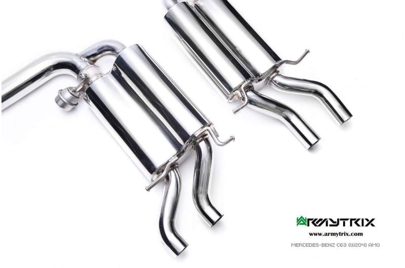 Armytrix exhaust systems for Mercedes-AMG W204 C63 (2008-2014) valvetronic exhaust system