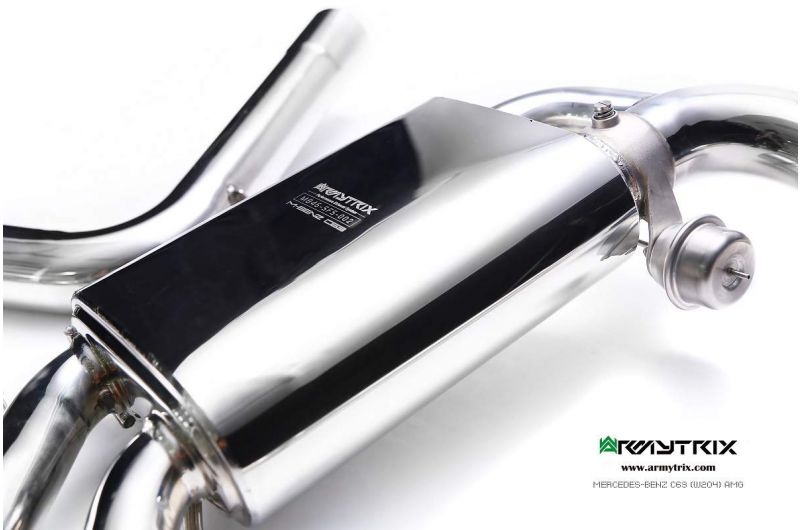 Armytrix exhaust systems for Mercedes-AMG W204 C63 (2008-2014) valvetronic exhaust system