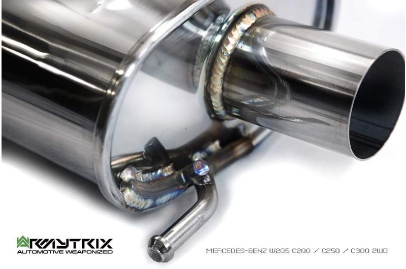 Armytrix exhaust system for Mercedes Benz W205 C200/C300 Facelift (2019-2021) valvetronic exhaust system