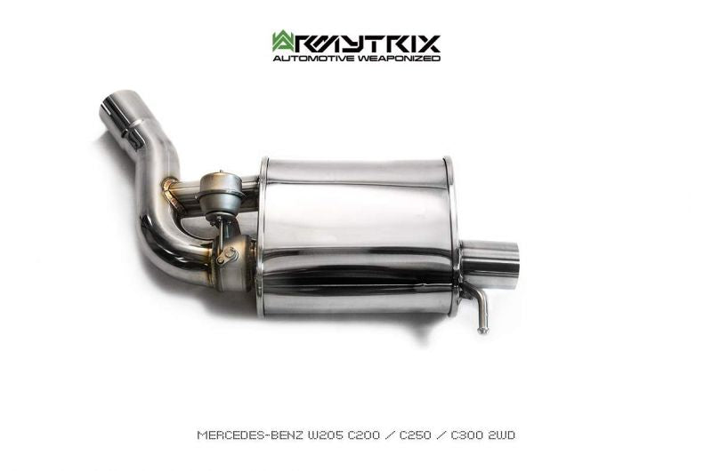 Armytrix exhaust system for Mercedes Benz W205 C200/C300 Facelift (2019-2021) valvetronic exhaust system