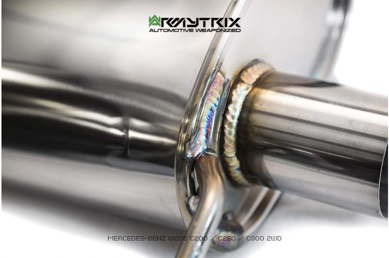 Armytrix exhaust system for Mercedes Benz W205 C200/C300 Facelift (2019-2021) valvetronic exhaust system